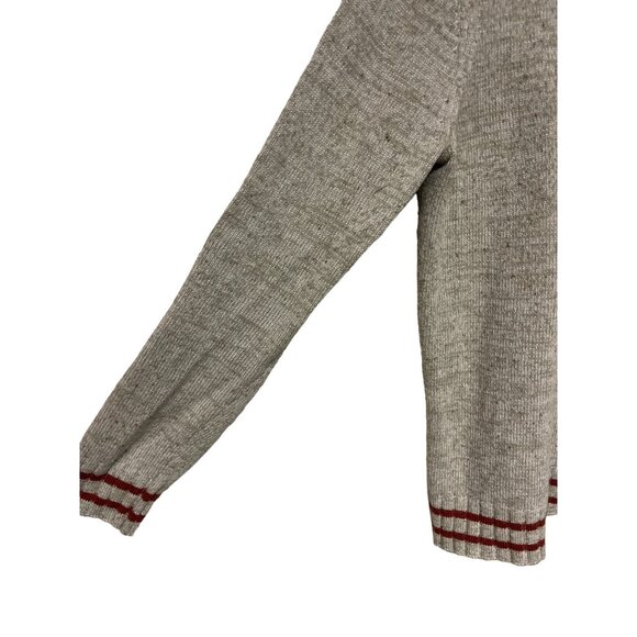 Smartwool Men's Sweater Tan V-Neck Varsity Merino Wool Blend Outdoor Medium - Picture 2 of 9